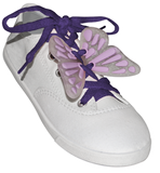 ShoeFlys ® Funsets™ | Sparkle Fairy Wings with Purple Laces