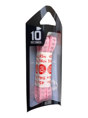 10 Seconds ®  Reflexall ® Athletic Flat Laces | Pink Reflective