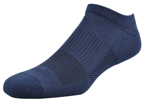 2ndWind Recovery Titanium-Infused High Crew Low Socks | Navy Blue - 2 Pack