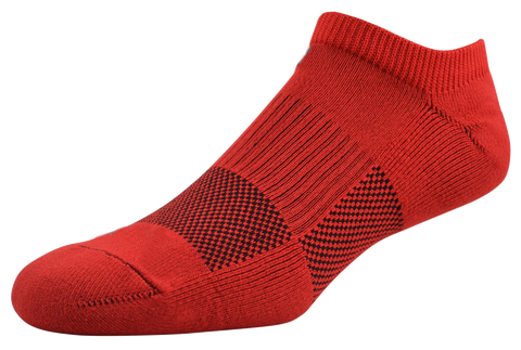 2ndWind Recovery Titanium-Infused No Show Socks | Red - 2 Pack
