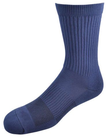 2ndWind Recovery Titanium-Infused High Crew Socks | Navy Blue - 2 Pack