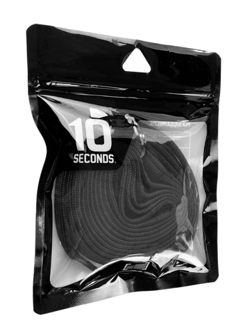 10 Seconds ® Athletic Hockey / Skate / Lacrosse Lace | Black
