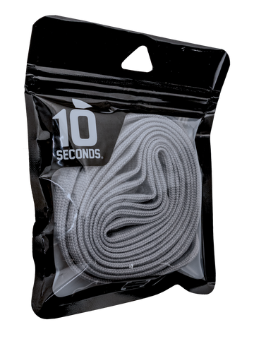 10 Seconds ® Hockey / Skate / Lacrosse Lace | Silver