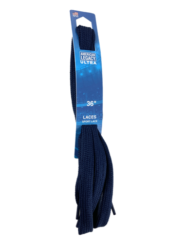 American Legacy ® Ultra Wide Flat Tubular Laces | Navy