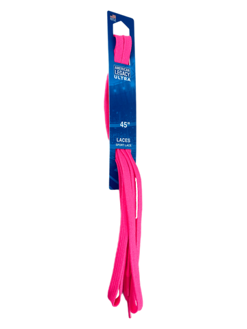 American Legacy ® Ultra Narrow Flat Tubular Laces | Neon Pink