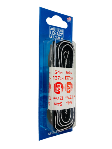 American Legacy ® Ultra Oval Laces | Black & White
