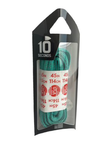 10 Seconds ® Reflexall ® Athletic Oval Laces |  Electric Green Reflective