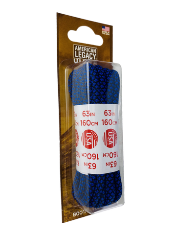 American Legacy ® Ultra Rope Laces | Royal Blue/Black Honeycomb