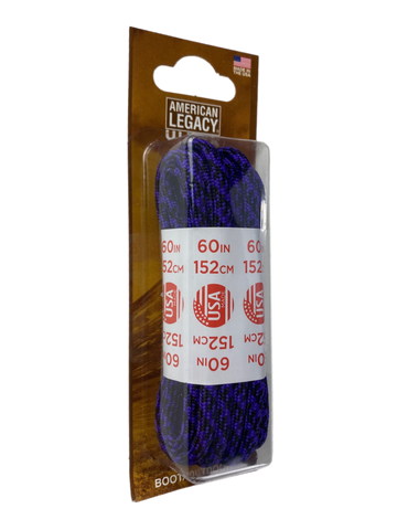 American Legacy ® Ultra Rope Laces | Black/Purple Houndstooth