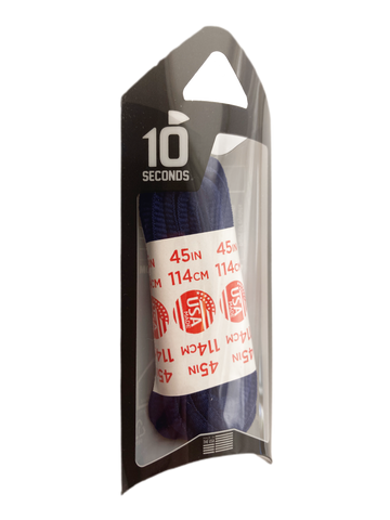10 Seconds ® Athletic Oval Laces | Navy