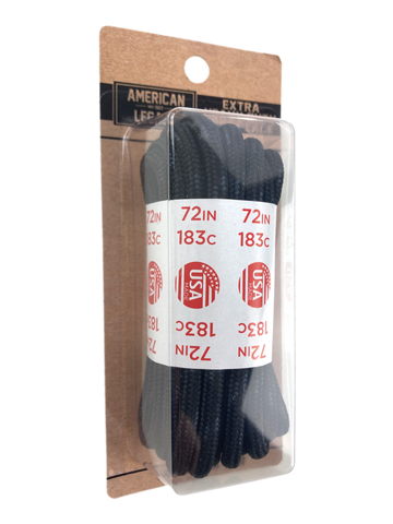 American Legacy ® Extra Heavy Duty Tactical Boot Laces | Black/Black