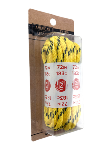 American Legacy ® Extra Heavy Duty Tactical Boot Laces | Canary Yellow/Black
