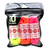 10 Seconds® Athletic Bubble Laces | Neon Yellow/Neon Pink/Neon Orange Multi-Pack