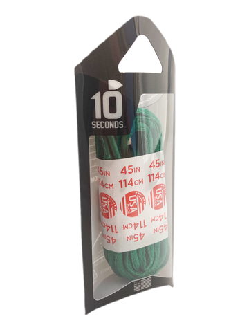 10 Seconds ® Athletic Oval Laces | Kelly Green