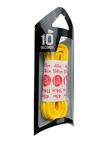 10 Seconds ® Athletic Round Laces | Yellow