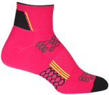 2ndWind Quarter Crew Socks | Neon Pink