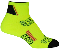 2ndWind Quarter Crew Socks | Neon Yellow
