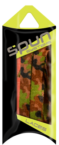 Spun™ 3/8" Printed ShoeLaces - Army Green Camo