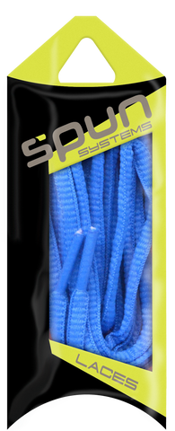 Spun™ Oval Athletic ShoeLaces - Neon Blue