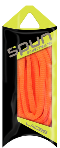 Spun™ Oval Athletic ShoeLaces - Neon Orange