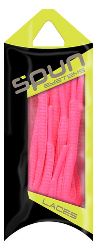 Spun™ Oval Athletic ShoeLaces - Neon Pink