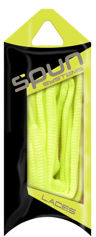 Spun™ Oval Athletic ShoeLaces - Neon Yellow