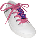 ShoeFlys ® Funsets™ | Sparkle Stars with Hot Pink Laces