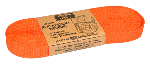 American Legacy ® 3/4" Replacement Webbing | 25 ft [PREORDER]